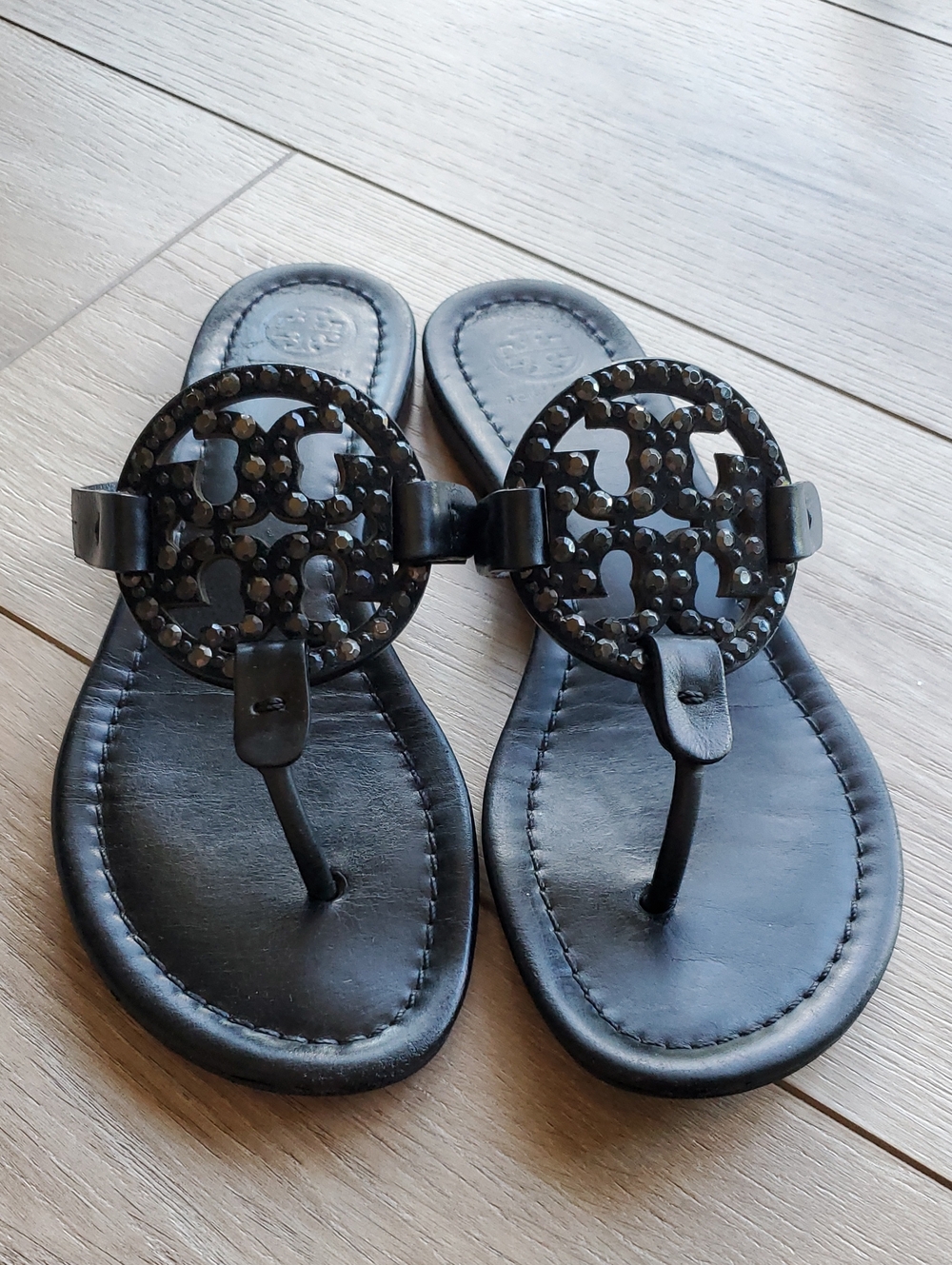 Tory Burch Miller Jeweled Sandals Size 7